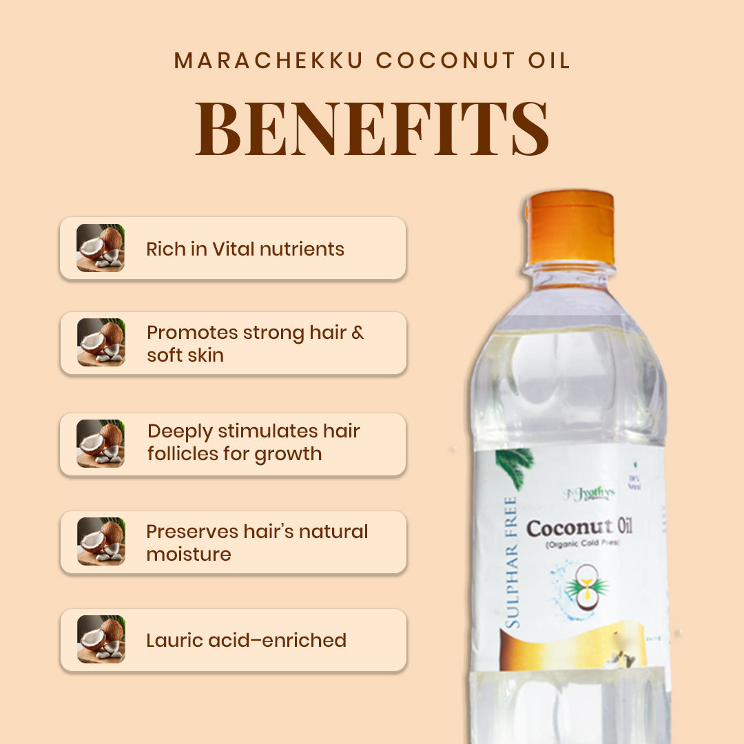 Traditional Marachekku (Cold- Pressed) Coconut Oil – 1000 ml